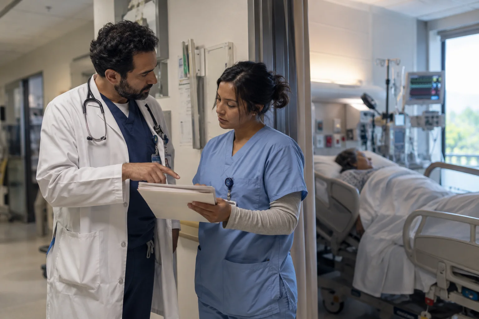 Healthcare professional at work